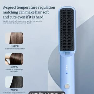 Blue Hair Straightening Brush